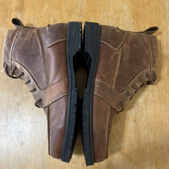 Duluth Trading Company Leather Boots, Men's Size 9 Wide Brown Lace Up - Picture 7 of 10